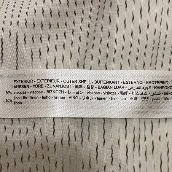 Zara Light Tan Linen Women's Oversized Blazer Size M - Picture 11 of 15